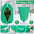 Wesnoy 12 Pcs Plant Covers Frost Protection 2 Sizes with Zipper, Green