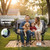 SUNNYFEEL Heated Double Camping Chairs Padded Loveseat with 3 Heat Levels