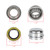 KABOBEARING 2 Set Fits for 1-1/16'' inch Axles Trailer Wheel Hub Bearings,L44649 L44610 Bearings,12192TB Seal OD 1.980'',Dust Cover and Cotter Pin,Bearing Size ID 1.0625", OD 1.9800", Width 0.560".