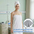 Waterproof Shower Cover for Shoulder Surgery & Mastectomy with Lanyard Drain Holder for Mastectomy Post Surgery Shower Protection Cape Mastectomy Drain Cover for Women（Gray）