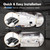 BBOUNDER 10 Pack 4FT LED Shop Light, 5000K, 40W=250W, Up to 4 Linkable