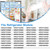 [2 PACK] UPGRADED W11130203 Freezer Glass Shelf Replacement Compatible with Whirlpool Freezer Shelf Replacement Refrigerator Glass Freezer Shelves Parts W10527849, W10773887, AP6262440, PS12347522
