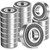 20 Pcs 6004-2RS Double Rubber Seal Bearings 20x42x12mm Deep Groove Ball Bearing High Precision Pre-Lubricated and Stable Performance and Cost Effective