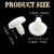 fallingstar 24 Pack Stem Bumpers Glide Nylon Flat Round 3/4", White