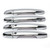 Dreamseek 8Pcs 4 Door Handle Cover Compatible with Mazda2 Mazda3 Mazda6 2013-2021/CX-3/CX-9 2016-2022 /CX-5 2013-2022 Triple Chrome Plated ABS Exterior Molding Protector Trim (with Keyless Hole)