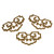 RDEXP 8x4.6cm Chinese Style Classical Painting Picture Frame Hanger Hanging Hooks CYJ020 Antique Brass with Screws Pack of 5