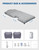 JOYTUTUS Back Seat Air Mattress with Air Pump Compatible with 2024 2025 Cybertruck, Inflatable Back Seat Air Mattress for Camping Sleeping