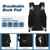 Wotony Military tactical backpack, backpack for men black small tactical assault bag (Black, 18.5 inch)