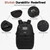 Wotony Military tactical backpack, backpack for men black small tactical assault bag (Black, 18.5 inch)