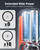 ETENWOLF S0 Mini Bike Pump, 20s Fast Inflate Bicycle Pump with Gauge,Orange