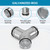 4" Duct Splitter Y Shaped Connector with Rubber Gasket