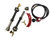 Double Propane Forge Burners with Gas Hose and Regulator for Blacksmith Knife Making Gas Furnace Burner, High Pressure Cast-Iron Burner Head, Burner Assembly Flame Control System, Replacement