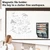 KZWKRG 6 Tier Magnetic File Holder with Hook, Magnetic File Organizer Folder Holder, Wall File Organizer, Hanging Magnetic Paper Holder for File Cabinets, Office, Whiteboard, Magnetic Mail Holder