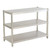 SHZICMY Stainless Steel Shelves 3 Tier Storage Shelves, 31.5x15.7 Inch Adjustable Shelf Storage Unit, Heavy Duty Shelving for Kitchen Commercial Office Garage Storage 110lb Per Shelf