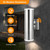 CnengSthy Dusk to Dawn Sensor Outdoor Porch Light, Anti-Rust Waterproof Up Down Metal Cylinder Wall Lights with Stainless Steel 304 for Courtyard Garage Entryway (13" Height, UL Listed, No Bulbs)
