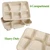 25 Pack 6 Compartment Disposable Paper Plates, Compostable Bagasse School Lunch Tray, Biodegradable Sugarcane Food Sectional Plates, Heavy-Duty Divided Platter Tray for Buffet Party, Microwave Safe