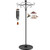 TAGEPUJIE Adjustable Double Shepherd's Hook, 34-59 Inch Black Iron Stand for Indoor/Outdoor Use – Ideal for Hummingbird Feeders, Hanging Plants, Lanterns, Wind Chime