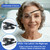 AMZVIO Clear Eye Shield after Cataract Surgery,2 Pack,Breathable Ventilated Eye Patch Hard Plastic Eye Protection Covers for Adult Sleeping,with Adjustable Strap (Black)