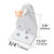 Cutelec 8pcs Hold Down Bracket Bottom Rail Hold Clips White Plastic on 1inch Mini Blinds
