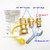 GRILLJOB 3/4" Female and Male Solid Brass Dual Fuel Generator Natural Propane Hose Quick Connect Disconnect Fittings Convert for Pipe Natural Gas Supply for Generators