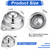 Gisafai 60 Pcs 1 Inch Roller Ball Transfer Bearing 400 Lbs Load Capacity