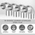Tandefio 4 Pcs 2.36" Stove Pipe Elbow 90 Degree Stainless Steel Adapter