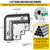 Aecxm 4 Pack Stainless Steel Chain Link Fence Gate Corner Elbows 90 Degree Gate Elbow for 1-3/8" x 1-3/8" Outside Diameter Pipe