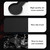Auovo Silicone Cup Holder Inserts for Chevy Silverado 1500 & GMC Sierra 1500 Split-Bench Seat 2019-2026 Center Console Pads Car Custom Center Console Trim Car Interior Decoration Trim (6pcs, Black)