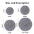 Mosewa Wall Clock 14" Battery Operated Silent Non-Ticking Simple Modern