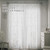 FINECITY Silver Branch White Sheer Curtains W52 x L63 Inch, 2 Panels