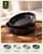 famiware Nebula 8.1" Pasta Bowls Set, Salad Bowl Sets of 4, Matte Black