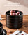 famiware Nebula 8.1" Pasta Bowls Set, Salad Bowl Sets of 4, Matte Black