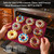 FUNLAVIE Large Silicone Donut Pan for Baking,9 Cavity Non-Stick Food Molds