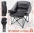 Pcuauld Camping Chairs for Adults Heavy Duty Padded Folding XL Camp Chairs with Cup Holder, Supports 500lbs, Oversized Large Outdoor Widen Comfy Lawn Chairs for Tailgating Sports Beach Yard