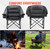 Pcuauld Camping Chairs for Adults Heavy Duty Padded Folding XL Camp Chairs with Cup Holder, Supports 500lbs, Oversized Large Outdoor Widen Comfy Lawn Chairs for Tailgating Sports Beach Yard
