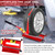 Wayona Portable Tire Jack Tool with Roller Plate, Tire Lifting Tool with Detachable Handle for Cars/SUVs, Effortless Tire Lifter Jack Tool for Removal and Positioning of Tires