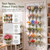 Tudomro Artificial Flower Storage Organizer 65 x 19.1 Inch Hanging Flower Storage Bag Reusable Flowers Bag Holder Over Door Florist Display Stand Nonwoven PVC Basket with Pockets Hooks for Wedding