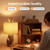 WPORDE Rabbit Table Lamp for Bedroomm, Resin Desk Light Golden Night Stand Light Table Lamp 110V with E26 Bulb Base Bedside Lighting Fixtures for Living Room Study Room