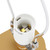 WPORDE Rabbit Table Lamp for Bedroomm, Resin Desk Light Golden Night Stand Light Table Lamp 110V with E26 Bulb Base Bedside Lighting Fixtures for Living Room Study Room
