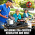 TopFleme 2 Burner Propane Stove 27,200 BTU High-Efficiency Tempered Glass Auto-Ignition Gas Burner Stove Top with CSA Hose for Outdoor RV Camping Emergency Cooking