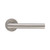 Amig - Door Handle Set on Rose - 136 x Ø19 mm - Elegant and Simple Design - Ideal for Your Home or Office - Stainless Steel - Matte Silver - Includes Euro Cylinder Keyhole Cover