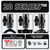 Tackform 6" Long 20mm Ball and Socket Arm DuraLock 20 Series Carbon Fiber Arm | Dual 20mm Sockets with Optional Anti-Theft Knobs | Black