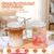 Sieral 2 Pack 33.8 oz Glass Tumbler with Straw and Lid Large Glass Cup with Handles Iced Coffee Glasses Reusable Drinking Glasses Set for Iced Coffee Smoothies Drink Juice for Birthday Valentine Gift