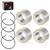 4pcs Front Rear Wheel Bearing & Circlip for Can-Am Maverick X3 MAX Turbo RR