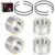 4pcs Front Rear Wheel Bearing & Circlip for Can-Am Maverick X3 MAX Turbo RR