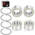 4pcs Front Rear Wheel Bearing & Circlip for Can-Am Maverick X3 MAX Turbo RR