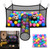 Ferret Ball Pit Hammock for Cage with 60 Colorful Play Balls, Interactive Hanging Enrichment Toy, Compatible with Ferret Tunnel Systems, Fun Activity Center for Ferrets and Small Animals