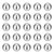 uxcell 50pcs Precision Balls 5/8" (15.88mm) Diameter G25 Solid Chrome Steel Bearing Balls for Ball Bearing, Machinery, Automotive, and DIY (Mirror Finish)