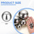 uxcell 50pcs Precision Balls 5/8" (15.88mm) Diameter G25 Solid Chrome Steel Bearing Balls for Ball Bearing, Machinery, Automotive, and DIY (Mirror Finish)