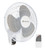 Comfort Zone Oscillating Wall Mount Fan with Remote Control, Timer, Auto Shut Off, Adjustable Tilt, Quiet, 16 inch, 3 Speed, Ideal for Home, Bedroom, Gym & Office, Airflow 14.07 ft/sec, CZ16WR